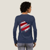 Im Falten Tri-Blend Shirt (Voller Rückseite)