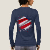 Im Falten Tri-Blend Shirt (Rückseite)