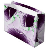 Im Farbton Violet Große Geschenktüte (Rückseite Schrägansicht)