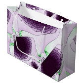 Im Farbton Violet Große Geschenktüte (Vorderseite Schrägansicht)