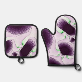 Im Farbton Violet Ofenhandschuh & Topflappen-Set