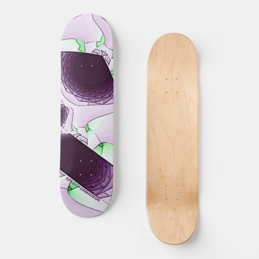Im Farbton Violet Skateboard (Vorderseite)