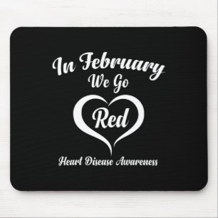 Im Februar gehen wir ins Bewusstsein für Rote Herz Mousepad