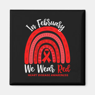 Im Februar gehen wir zu Red Ribbon Herz-Krankheit  Magnet