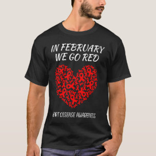 Im Februar gehen wir zu Roten Herzkrankheiten Bewu T-Shirt