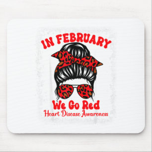 Im Februar gehen wir zum Roten Herzkrankheit-Bewus Mousepad