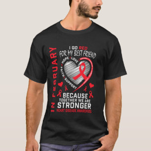 Im Februar Go Red For My Brother Herzkrankheit Erk T-Shirt