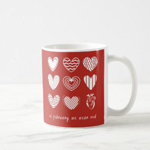 Im Februar machen wir auf Herzkrankheiten aufmerks Kaffeetasse