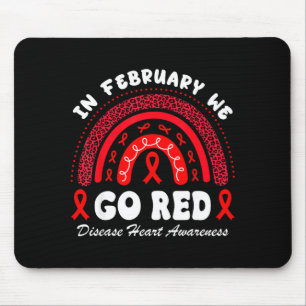 Im Februar machen wir Rot Herzkrankheit-Bewusstsei Mousepad