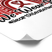 Im Februar tragen wir das Bewusstsein für die Rote Poster (Ecke)