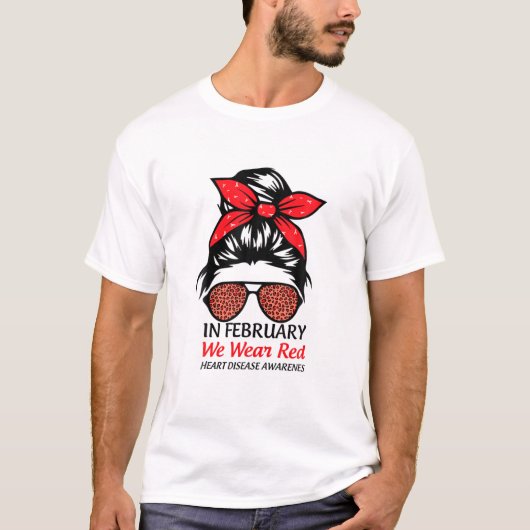 Im Februar tragen wir das Bewusstsein für die Rote T-Shirt (Vorderseite)