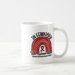 Im Februar tragen wir das Bewusstsein für Rote Her Kaffeetasse