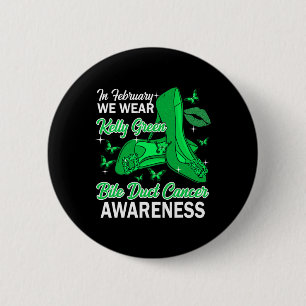 Im Februar tragen wir Kelly Green Bile Duct Cancer Button