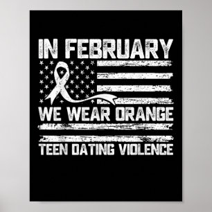 Im Februar tragen wir Orange Teen Verabredet Gewal Poster