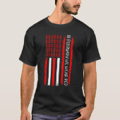 Im Februar tragen wir Red USA Flag Red Ribbon Herz T-Shirt (Vorderseite)