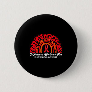 Im Februar tragen wir Rot - Aufruf zum Herzkrankhe Button