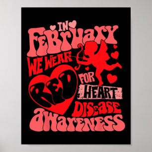 Im Februar tragen wir Rot für die Auswartung von H Poster