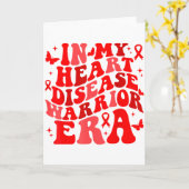 Im Februar tragen wir Rot Herz-Krankheit-Bewusstse Karte (Gelbe Blume)