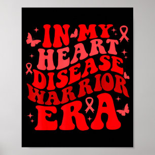 Im Februar tragen wir Rot - Herzkrankheit-Bewussts Poster