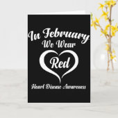 Im Februar tragen wir Rot Herzkrankheit-Bewusstsei Karte (Gelbe Blume)