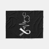 Im Februar wird das Bewusstsein für Herzkrankheite Fleecedecke (Vorderseite (Horizontal))