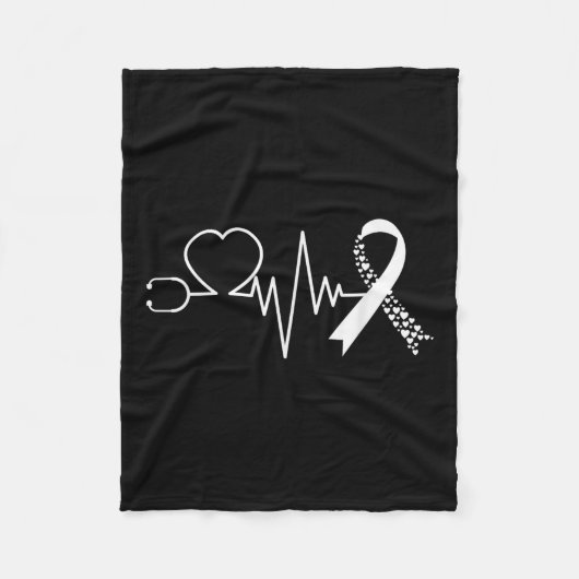 Im Februar wird das Bewusstsein für Herzkrankheite Fleecedecke (Vorderseite)