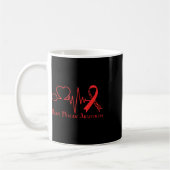 Im Februar wird das Bewusstsein für Herzkrankheite Kaffeetasse (Links)