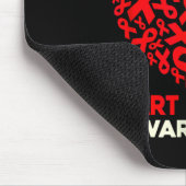 Im Februar wird das Bewusstsein für Herzkrankheite Mousepad (Ecke)