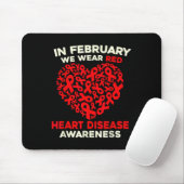 Im Februar wird das Bewusstsein für Herzkrankheite Mousepad (Mit Mouse)