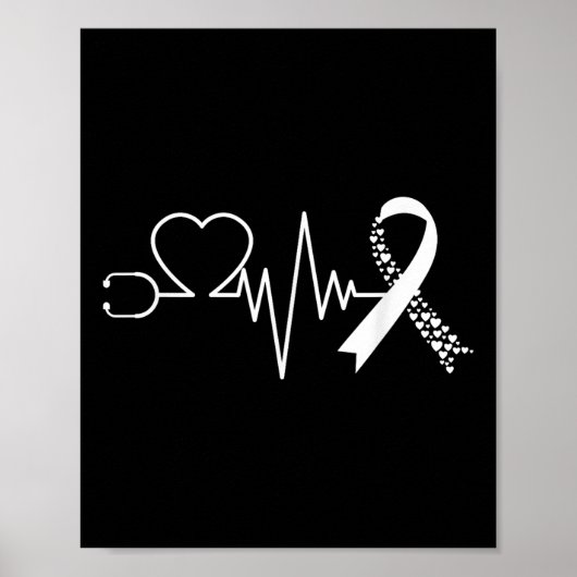 Im Februar wird das Bewusstsein für Herzkrankheite Poster (Vorne)