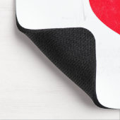 Im Februar wird Rot getragen für das Bewusstsein f Mousepad (Ecke)