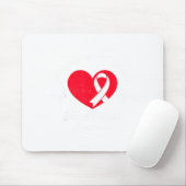 Im Februar wird Rot getragen für das Bewusstsein f Mousepad (Mit Mouse)