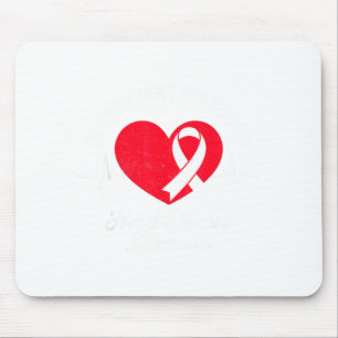 Im Februar wird Rot getragen für das Bewusstsein f Mousepad