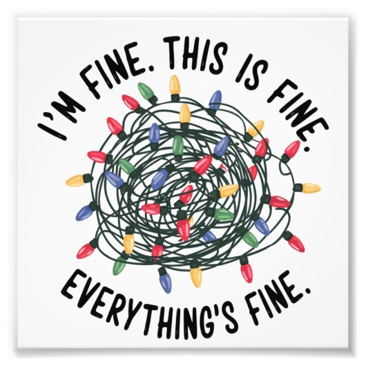 Im feinen, das ist alles schön Funny Funny Weihnac Fotodruck (Vorne)