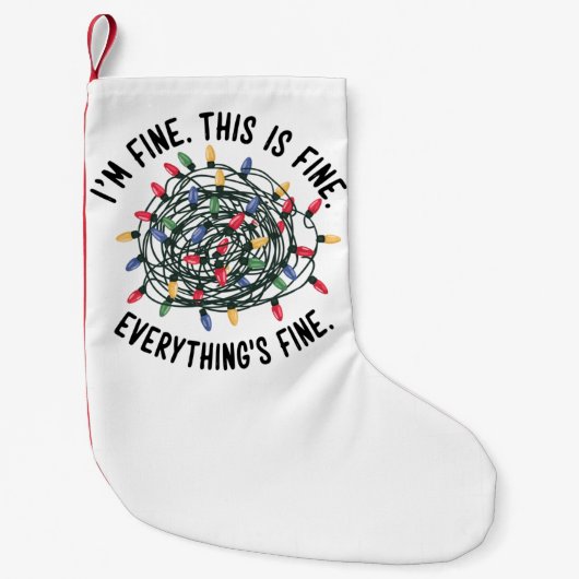 Im feinen, das ist alles schön Funny Funny Weihnac Kleiner Weihnachtsstrumpf (Vorderseite)