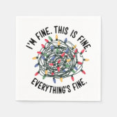 Im feinen, das ist alles schön Funny Funny Weihnac Serviette (Vorderseite)