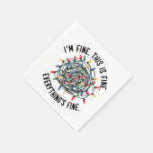 Im feinen, das ist alles schön Funny Funny Weihnac Serviette (Ecke)