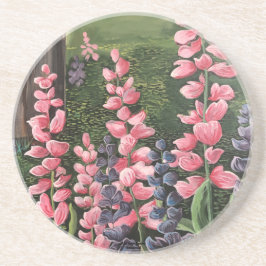 Im Feld Originalgemalte Kunst Getränkeuntersetzer