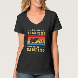 Im Fertigen Unterrichten Lasse Go Camping Retro Ca T-Shirt