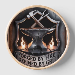 Im Feuer geschmiedet – Schmiede-Emblem Uhr