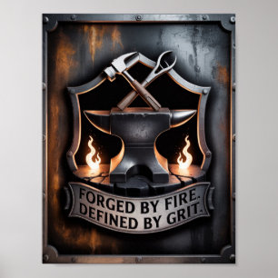 Im Feuer geschmiedet – Schmiedeehrenzeichen Poster
