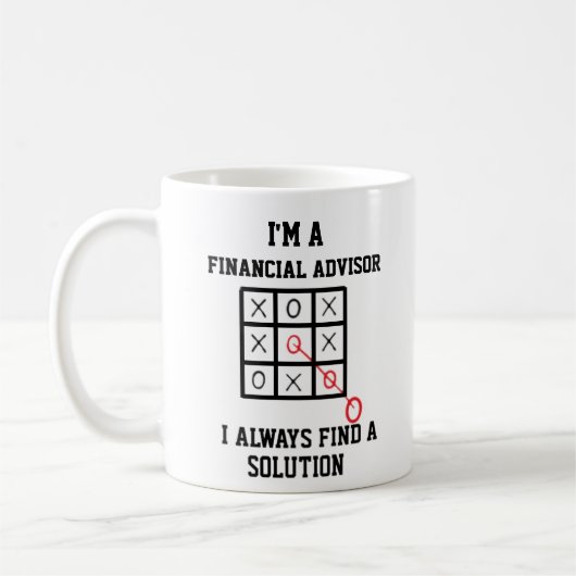 Im Finanzberater finde ich immer eine Lösung Kaffeetasse (Links)