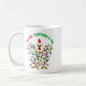 I'm Fine Everything Is Fine Christmas Chicken Ligh Kaffeetasse (Links)
