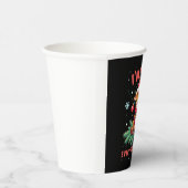 I'm Fine Everything is Fine Christmas Highland Cow Pappbecher (Rechts)