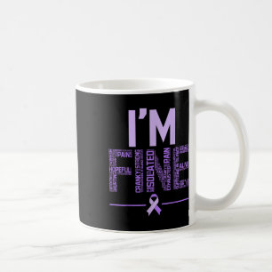 Im Fine Fibromyalgia Warrior Fibro Awareness Purpl Kaffeetasse