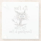 I'm Fine Glasuntersetzer (Rückseite)