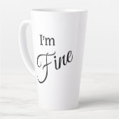 I'm Fine Latte Mug Milchtasse (Linke Ecke)