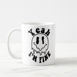 I'm Fine Mug-Tea Time Fun Design Gift Ideas Kaffeetasse