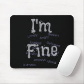 Im Fine Suicide Prevention Awareness Mousepad (Mit Mouse)