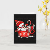 I'm Fine This Is Fine Just Having Meltdown Christm Karte (Gelbe Blume)